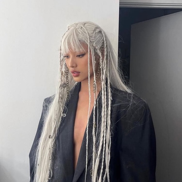 Chic White Hair Extensions